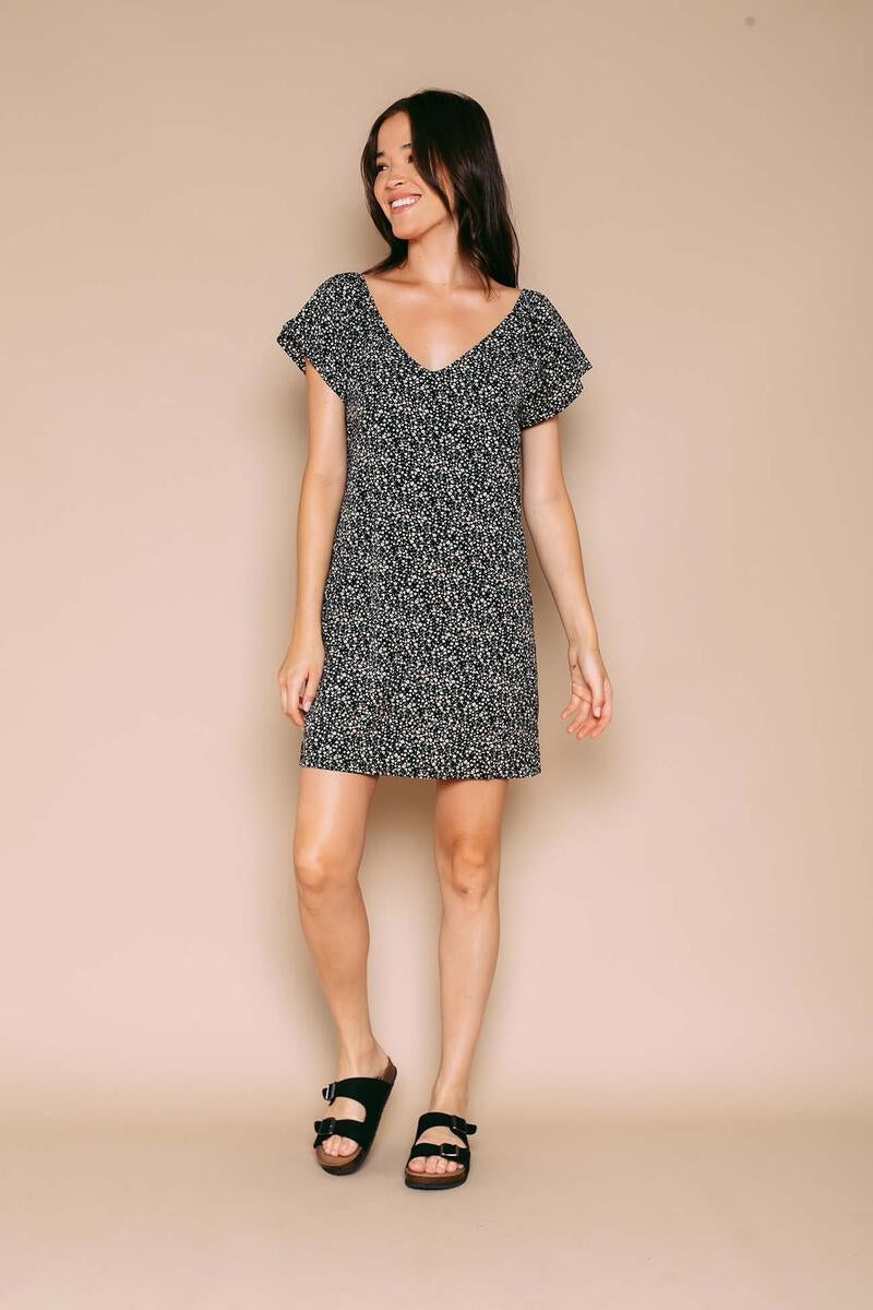 The Shelley Flutter Sleeve Dress