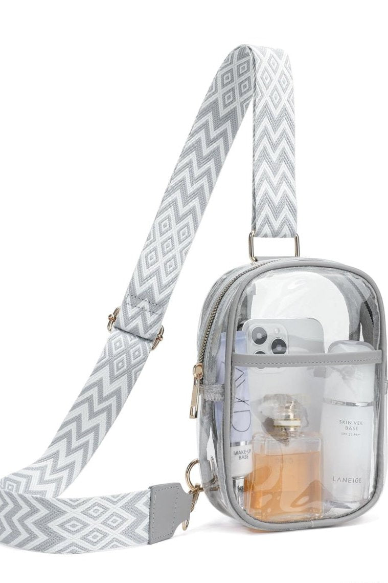 The Clear Sling Bag With Guitar Strap Crossbody