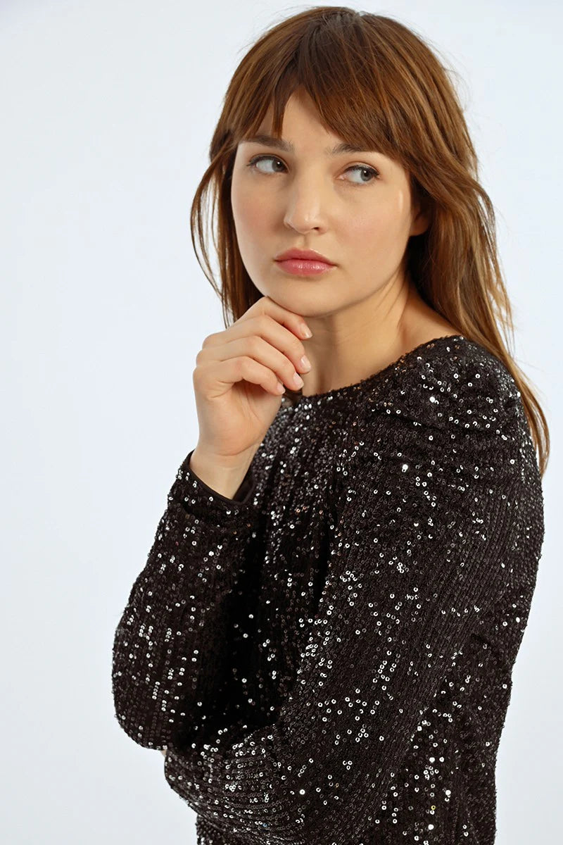 The Angelina Sequin Blouse