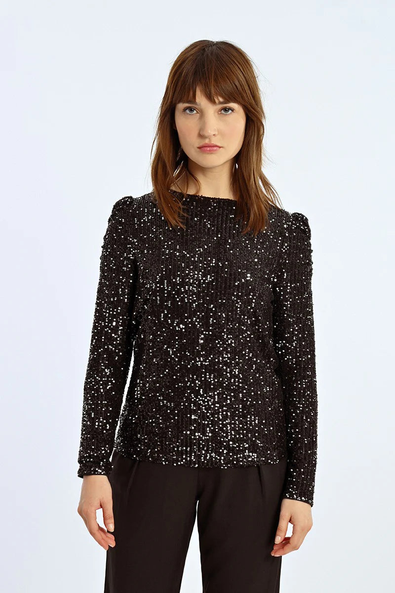 The Angelina Sequin Blouse