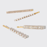 The All Dressed Up Rhinestone 4pc Bobby Pins