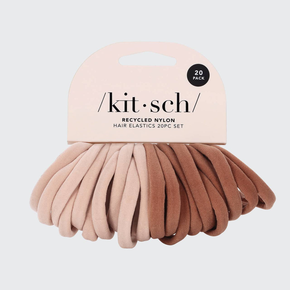 The Eco-Friendly Nylon Elastics 20pc set - Blush