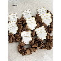 The Grace Silk Satin Scrunchies