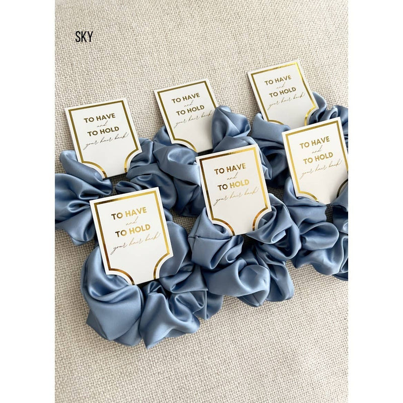 The Grace Silk Satin Scrunchies