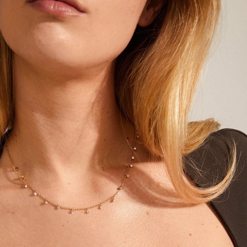 The Maja Crystal Drop Necklace