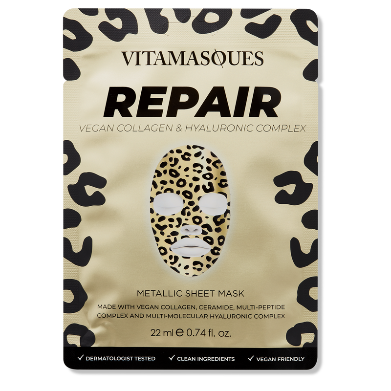 Repair Vegan Collagen & Gold Metallic Face Sheet Mask