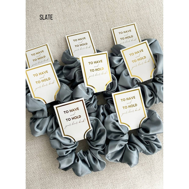 The Grace Silk Satin Scrunchies