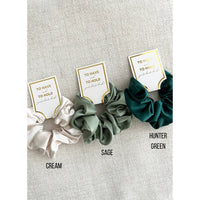 The Grace Silk Satin Scrunchies