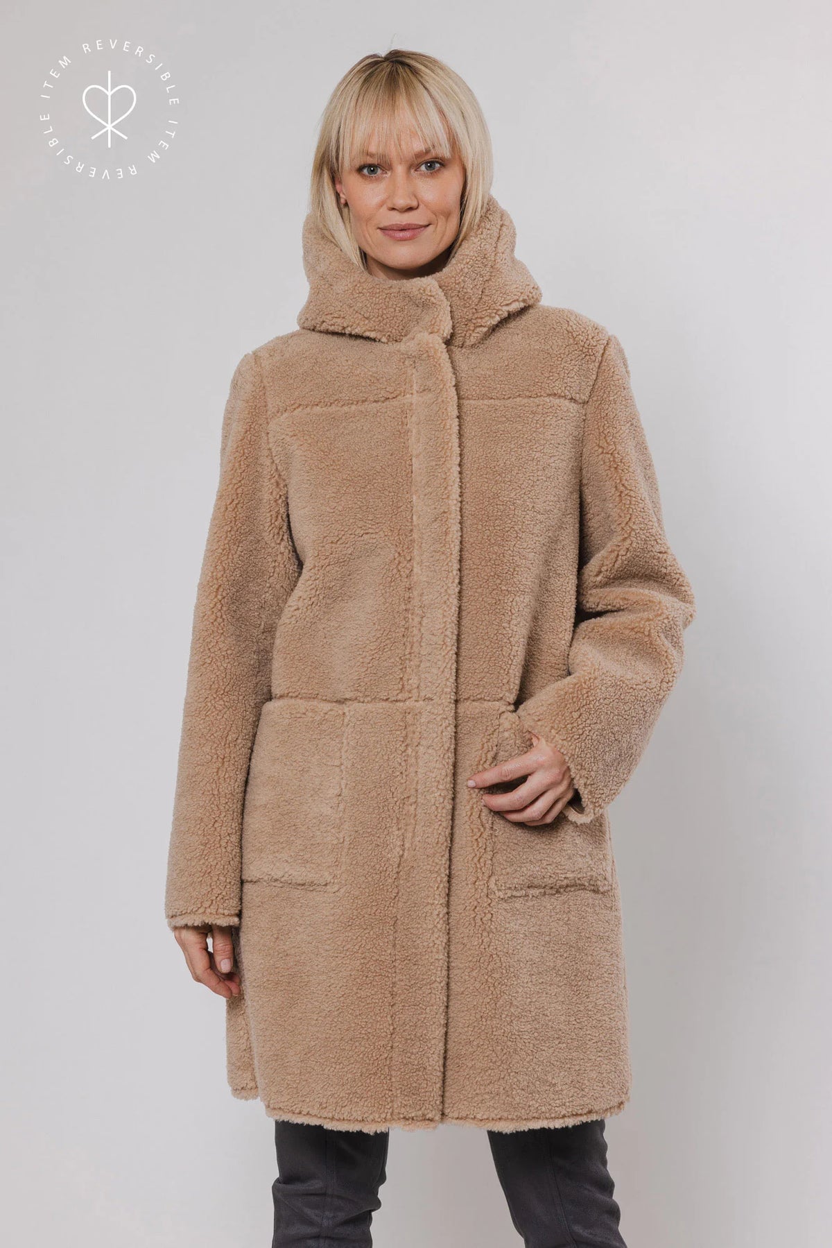 The Alina Reversible Hooded Coat