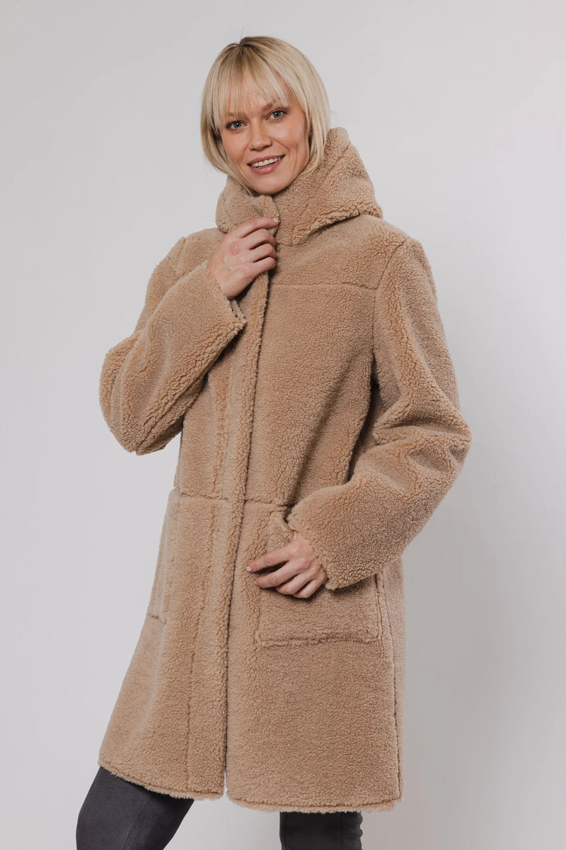 The Alina Reversible Hooded Coat