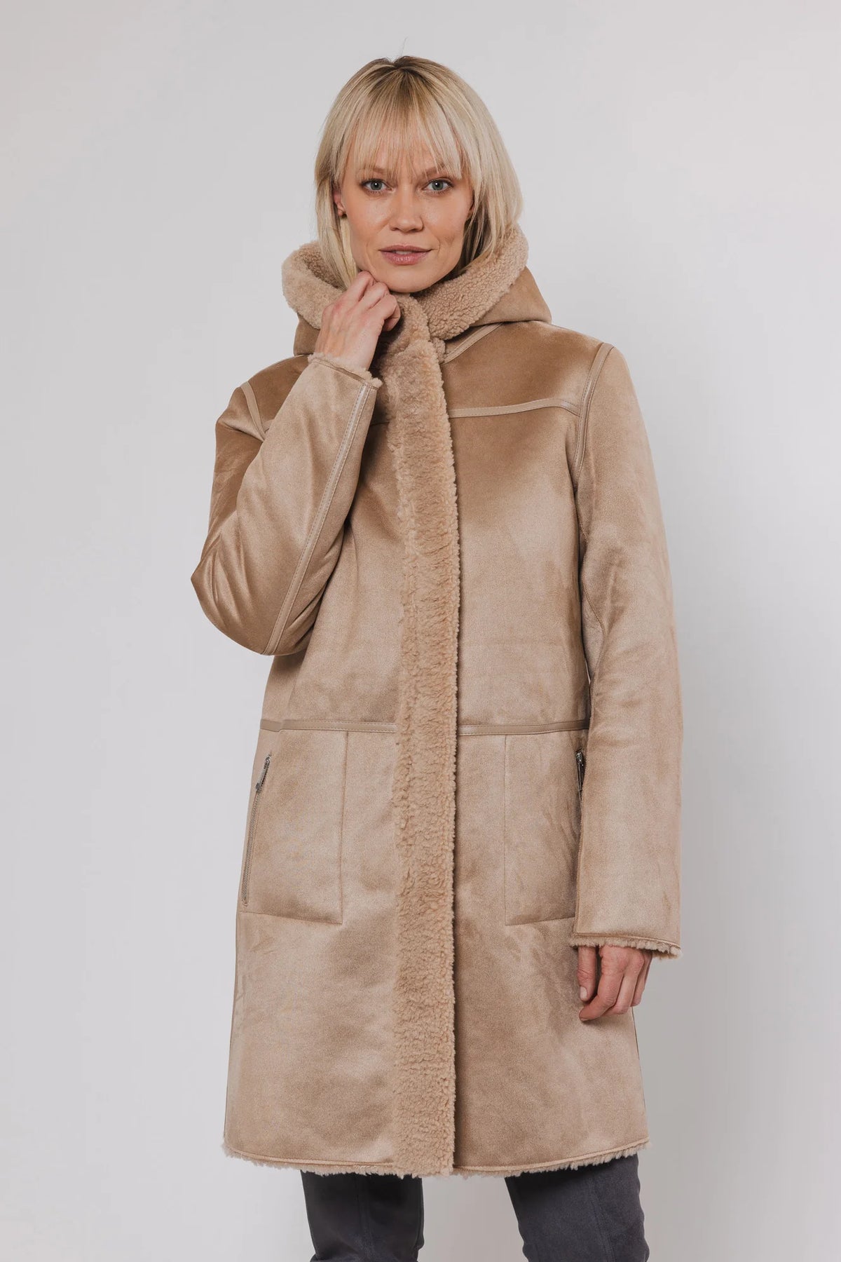 The Alina Reversible Hooded Coat