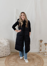 The Alina Long Puffer Vest