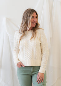 The Willa Cabled Raglan Pullover