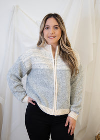 The Rana High Neck Zip Cardigan