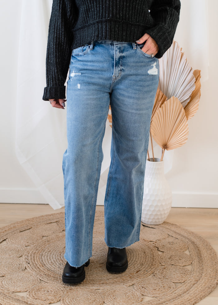 Elle high-rise straight jeans in blue - A P C
