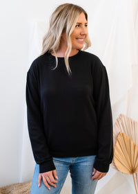 The Jenna Luxe Fleece Crew Neck