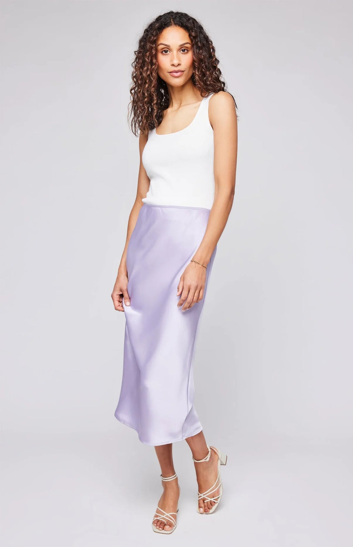 The Selena Satin Skirt