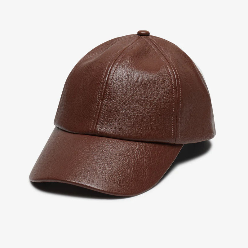 The Hailey Leather Ball Cap