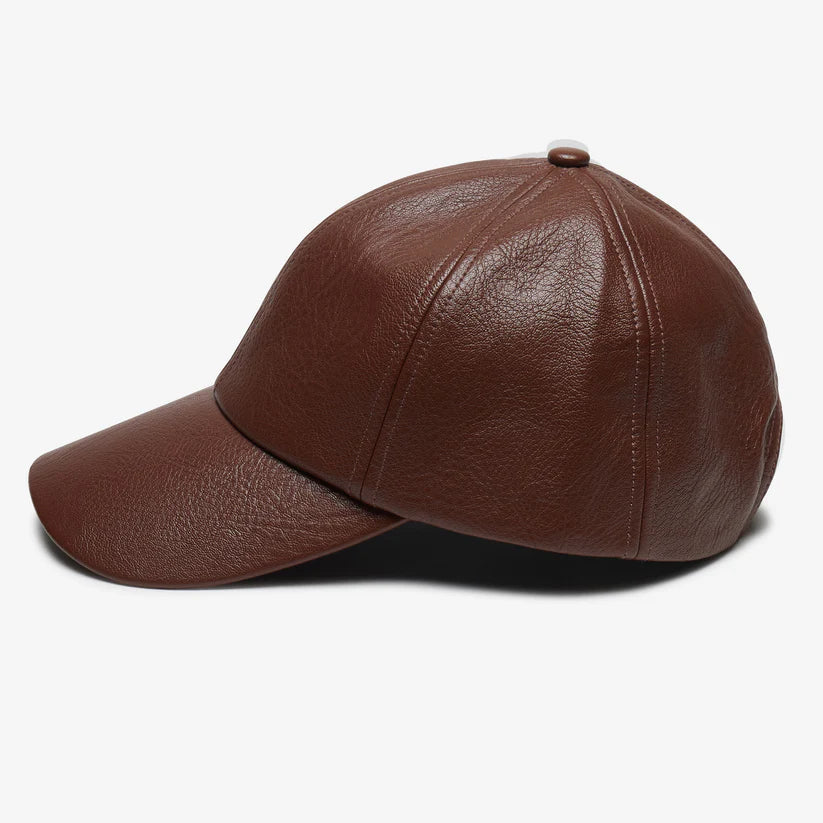 The Hailey Leather Ball Cap