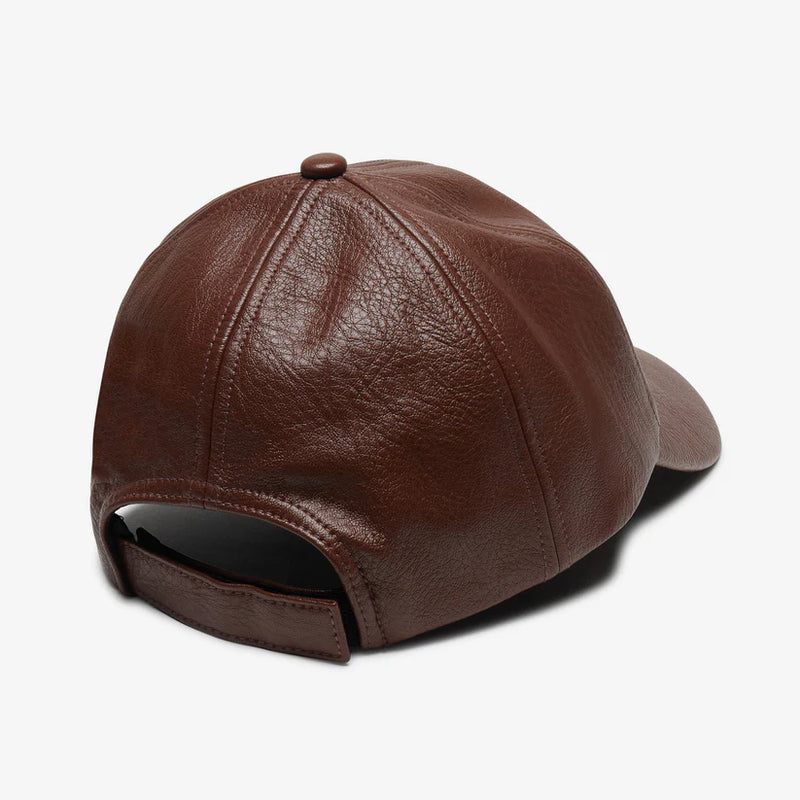 The Hailey Leather Ball Cap