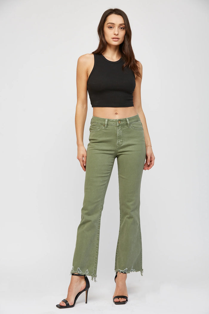 The Andy High Rise Flare Crop