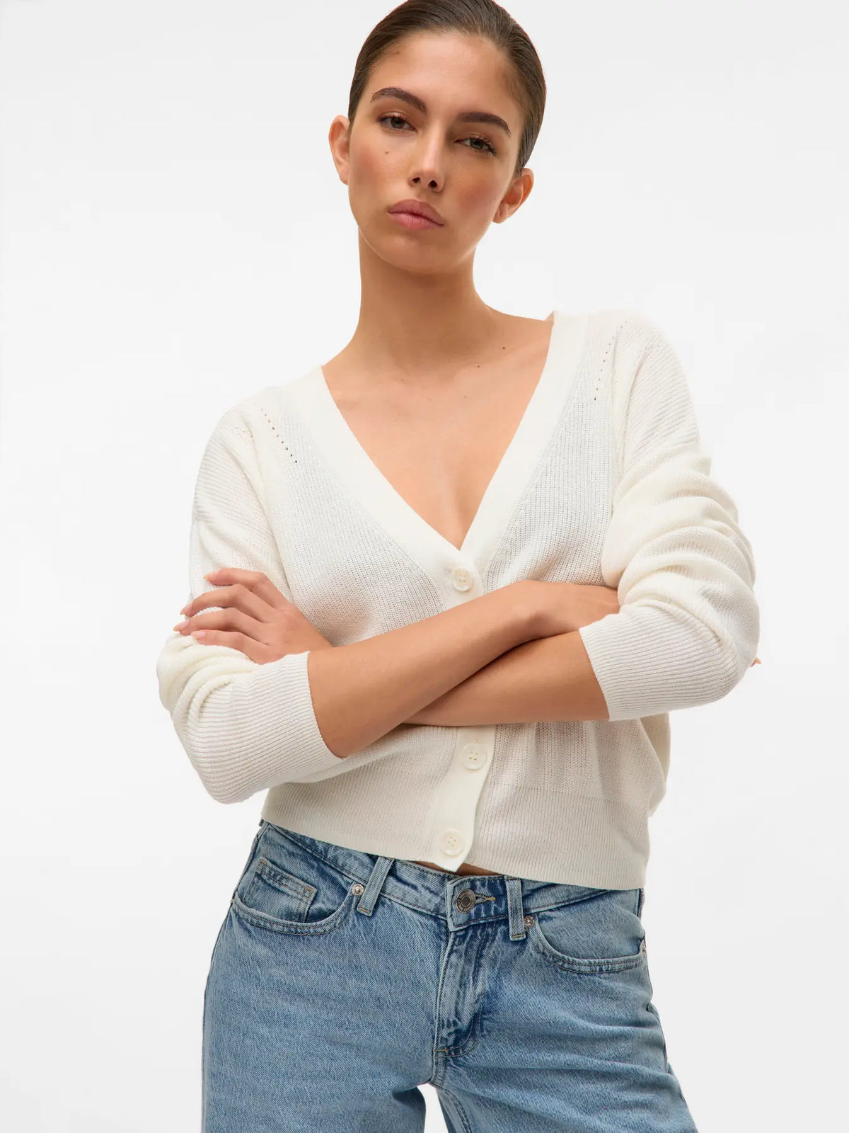 The New Lex Sun Stitch V-Neck Cardi