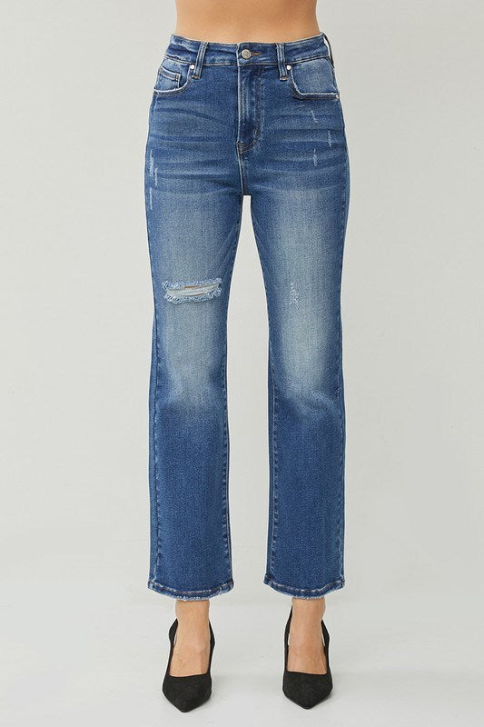 The Janice High Rise Straight Jeans