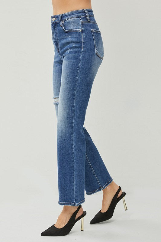 The Janice High Rise Straight Jeans