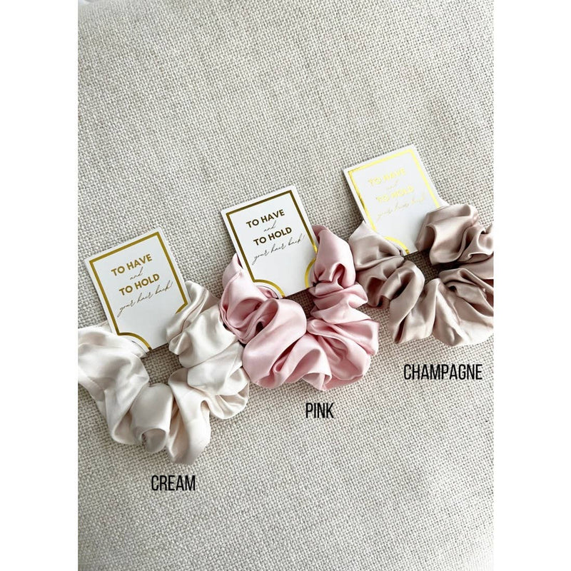 The Grace Silk Satin Scrunchies