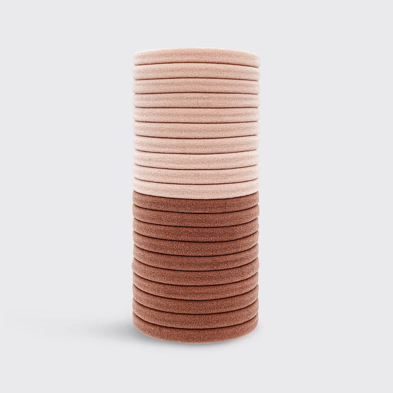 The Eco-Friendly Nylon Elastics 20pc set - Blush