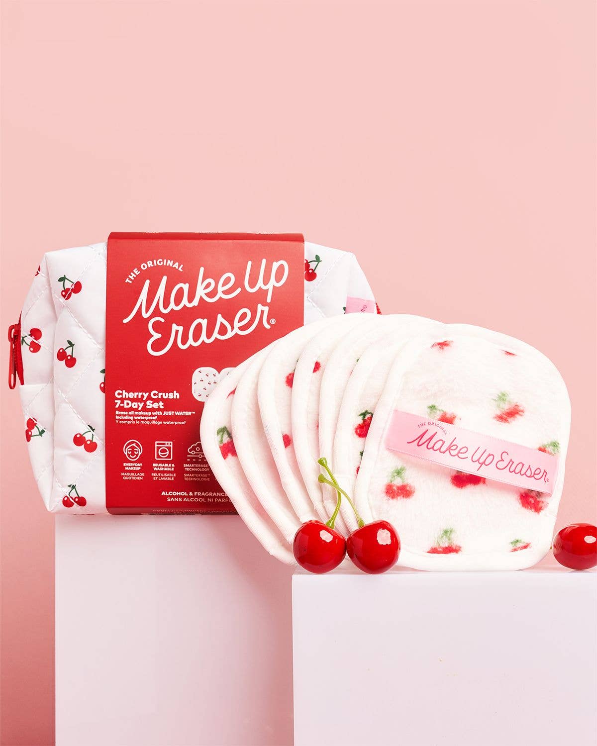 The Cherry Crush 7-Day Set & Makeup Bag